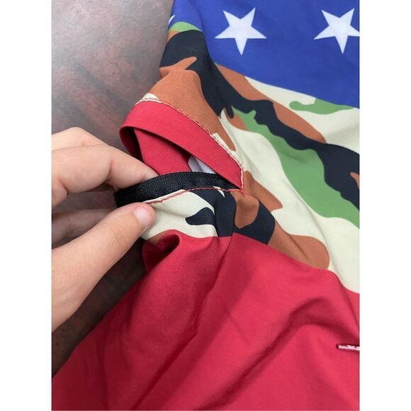 SA Company Mens Camo and American Flag Swim Trunks Size 34 - Picture 4 of 7